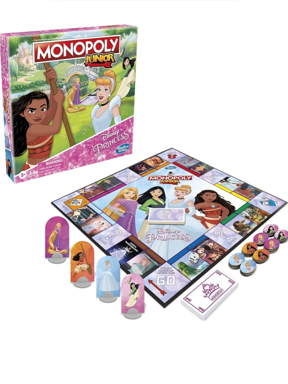 Monopoly Junior Disney Princess Edition Board Game - Picture 9 of 9